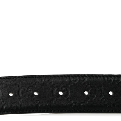 Gucci Guccissima Interlocking G Belt 105 42 Black 3 of 7