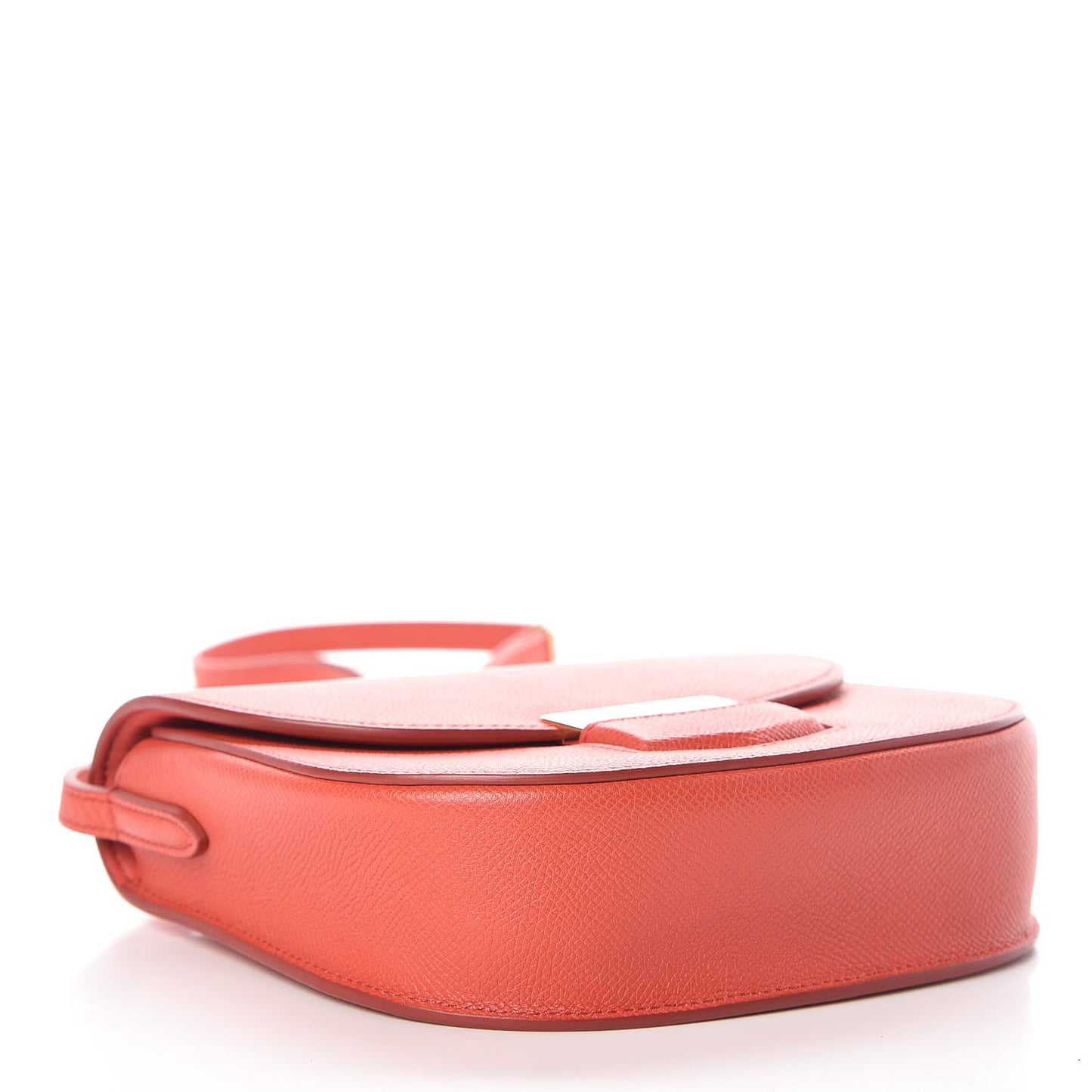 Grained Calfskin Small Trotteur Poppy