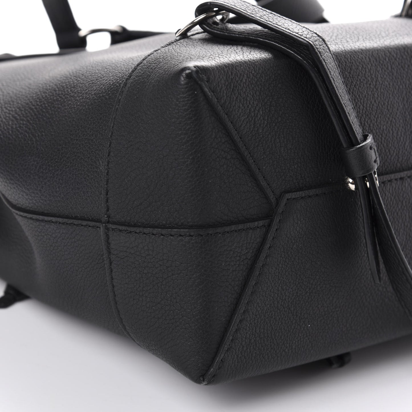 Calfskin Lockme Backpack Black