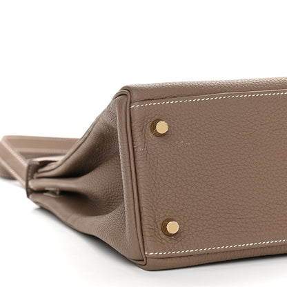 Hermes Togo Kelly Retourne 32 Etoupe 7 of 12