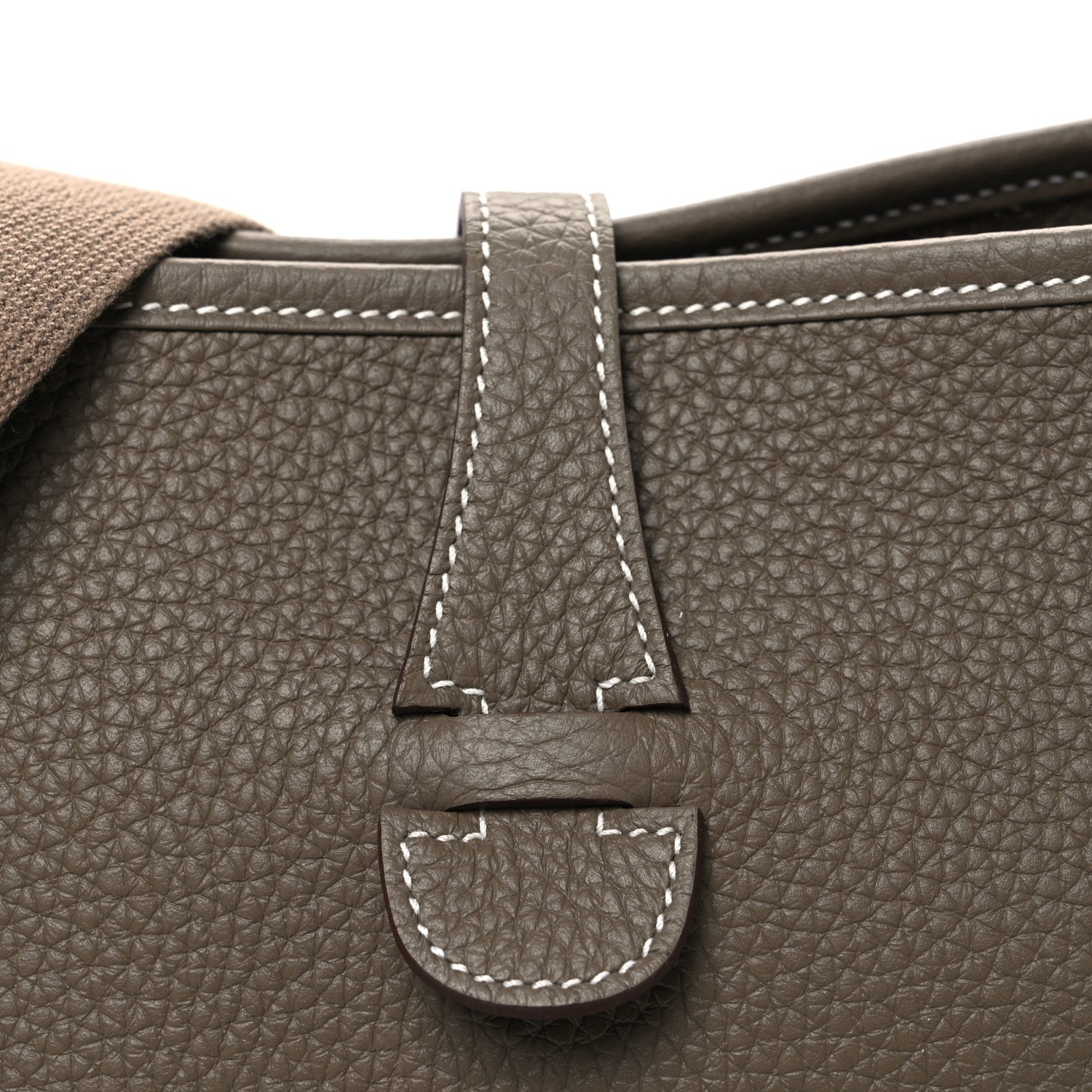Hermes Taurillon Clemence EVELYNE III PM Etoupe 8 of 11