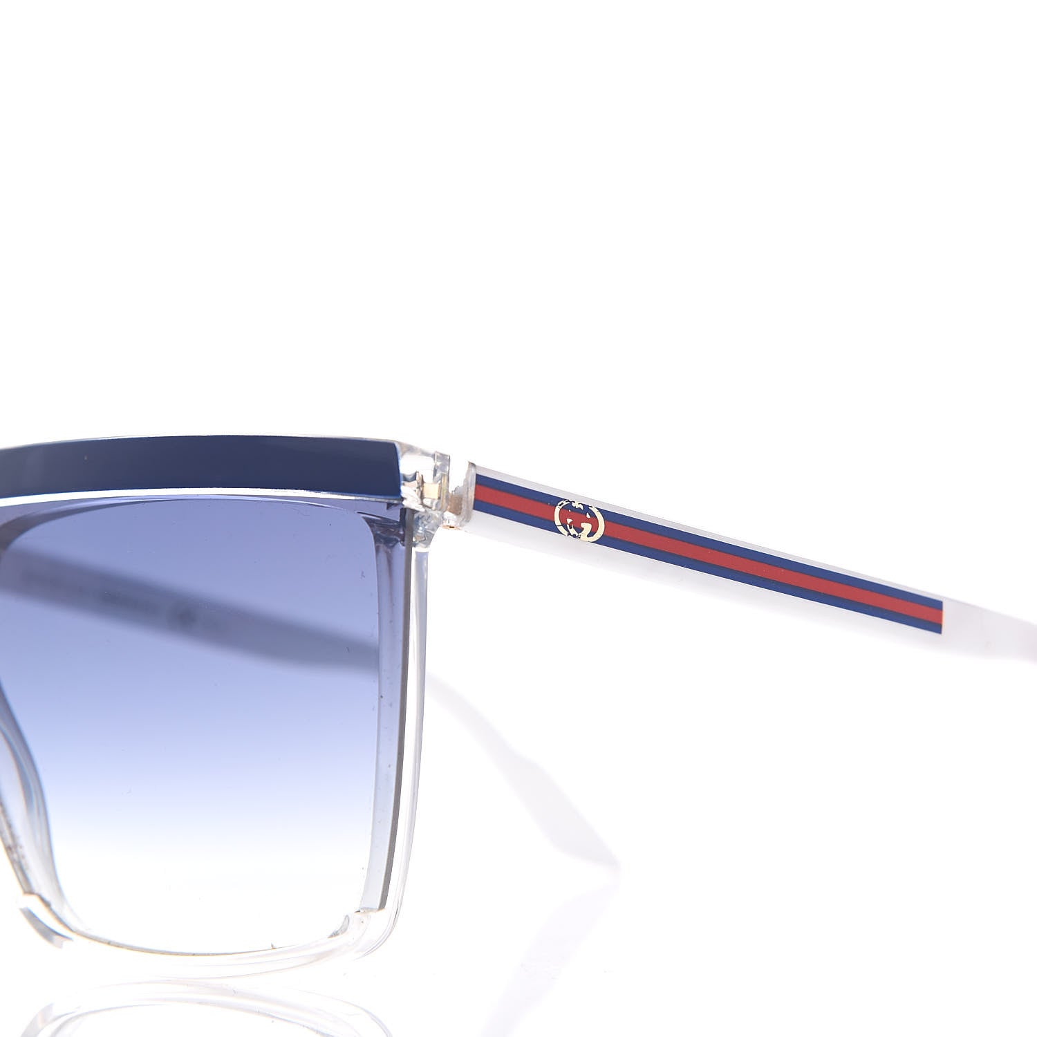 Gucci Shield Sunglasses GG 3554/S Blue White 8 of 8