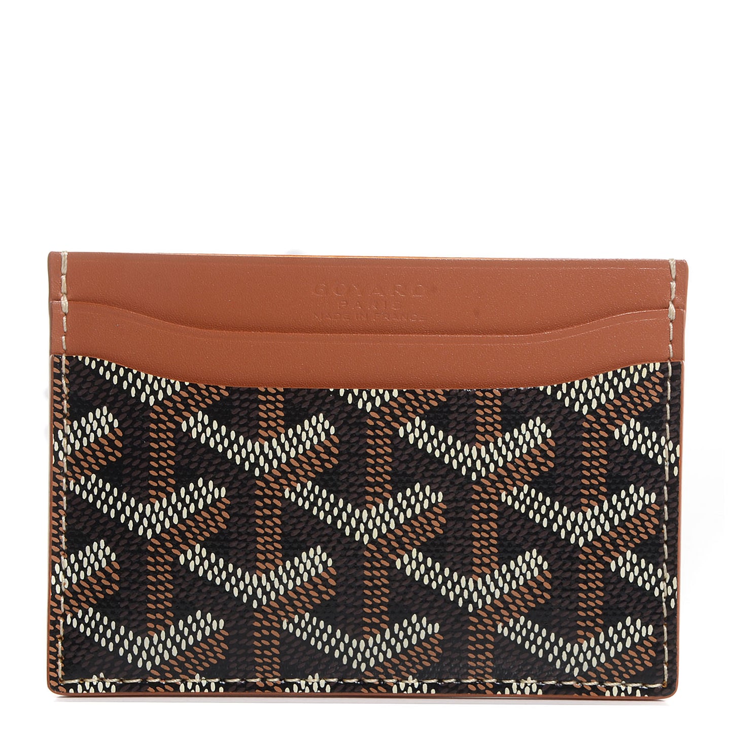 Goyardine Saint Sulpice Card Holder Black Gold