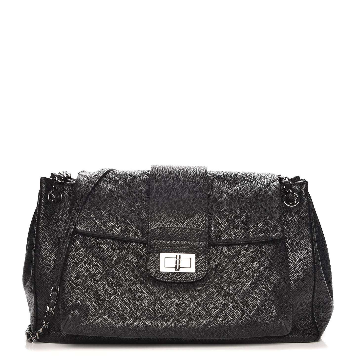 Caviar Mademoiselle Accordion Flap Black