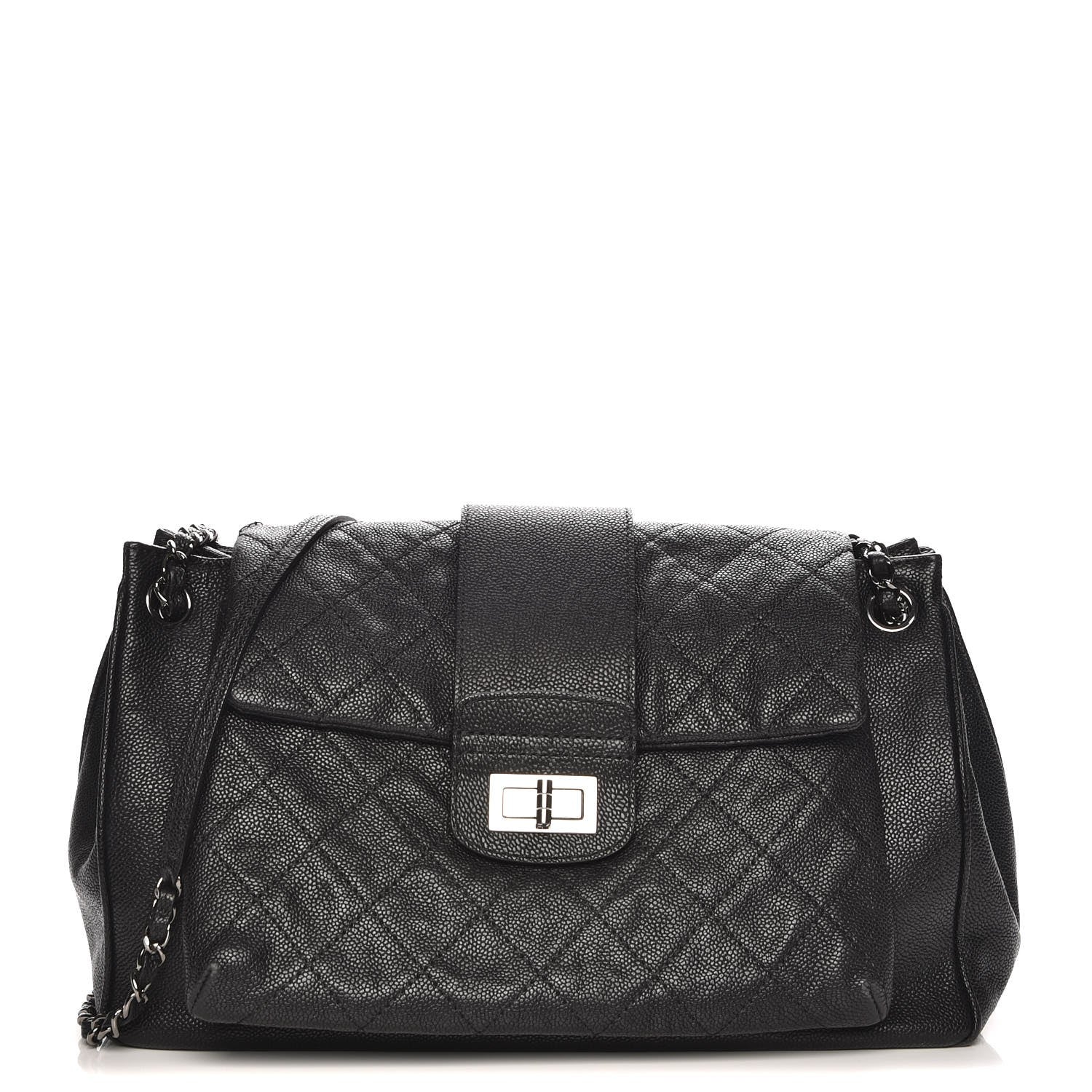Chanel Caviar Mademoiselle Accordion Flap Black 1 of 9