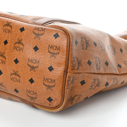 MCM Visetos Shopping Tote Cognac 9 of 10