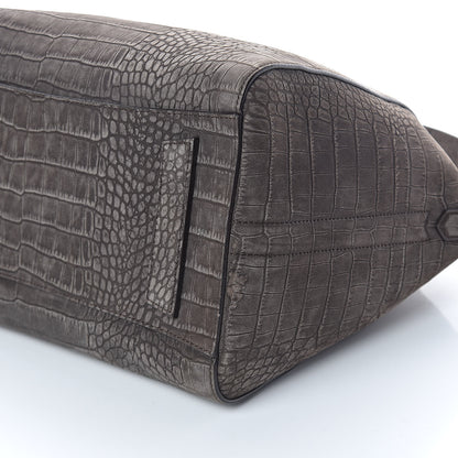 Givenchy Nubuck Crocodile Embossed Medium Antigona Brown 10 of 10