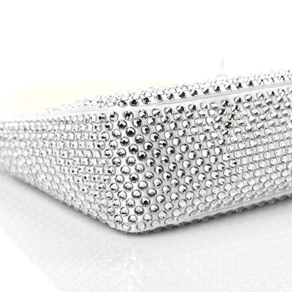 Prada Satin Crystal Mini Re-Edition 2000 Bag White 7 of 8