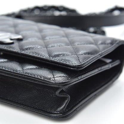 Chanel Caviar Quilted My Everything Wallet On Chain WOC Black 10 of 13