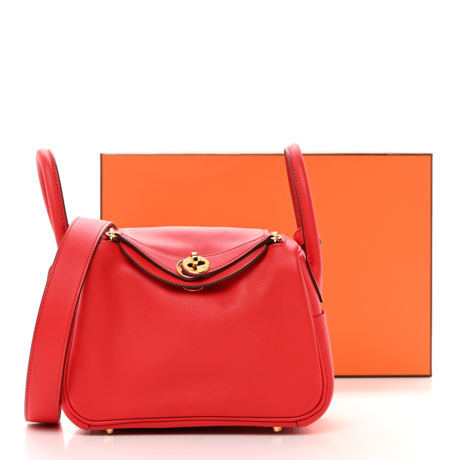 Hermes Swift Mini Lindy 20 Rouge de Coeur 10 of 10