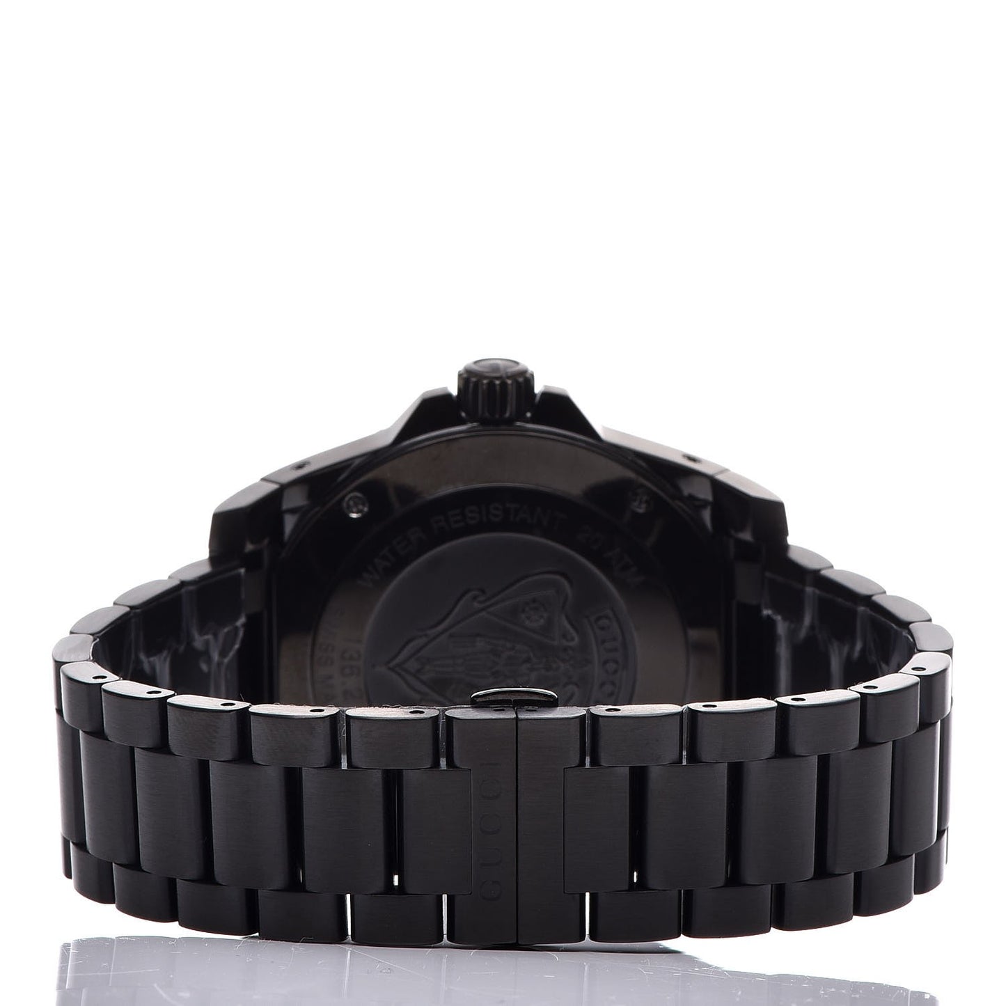 PVD Stainless Steel 45mm Dive Quartz Watch Black