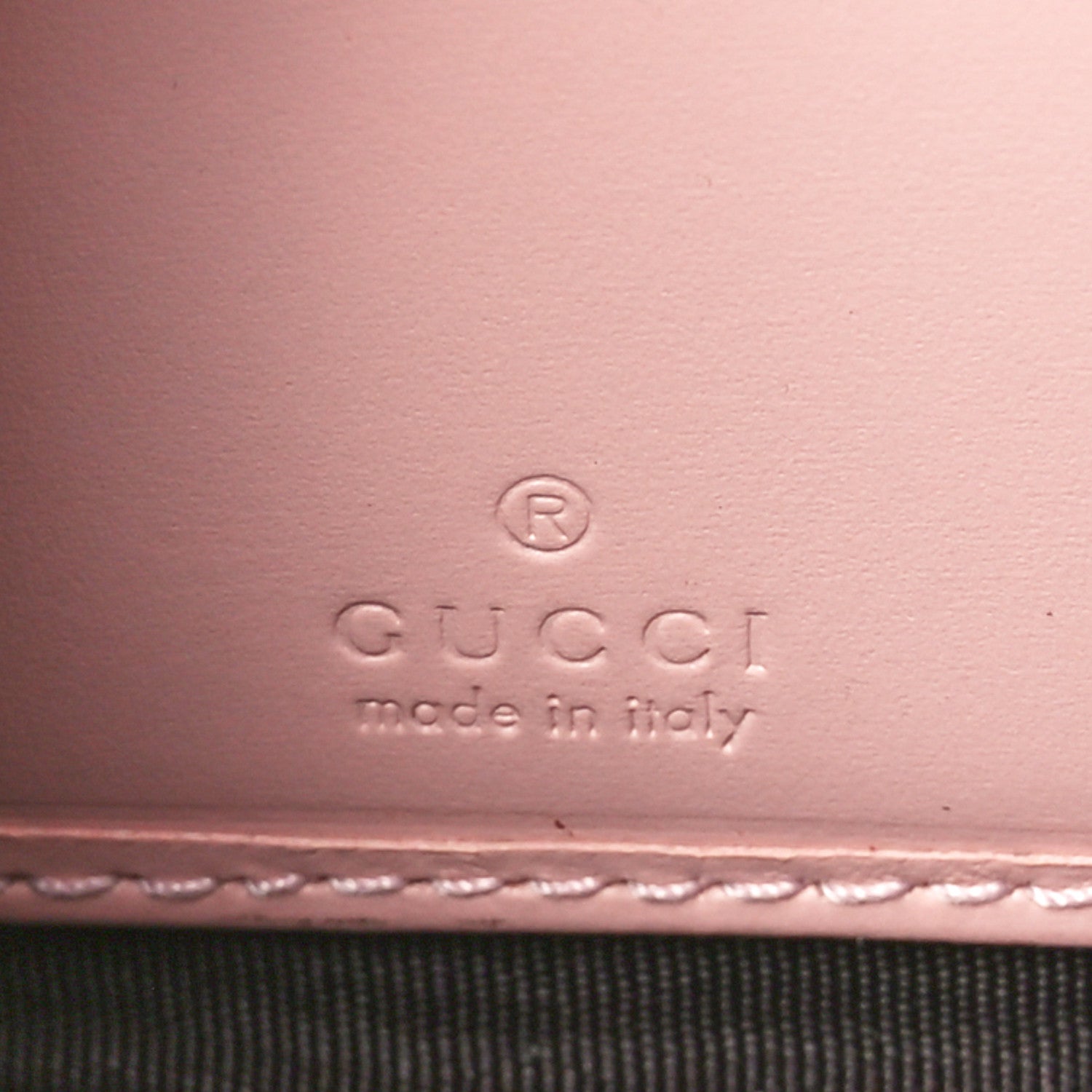 Gucci Guccissima Signature Crystal Cat Zip Around Wallet Light Candy Pink 6 of 10