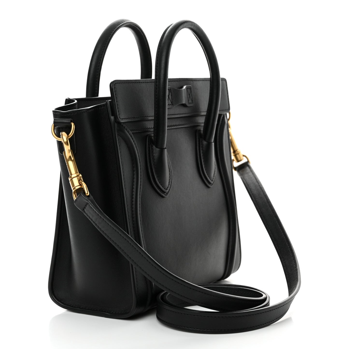 Smooth Calfskin Nano Luggage Black