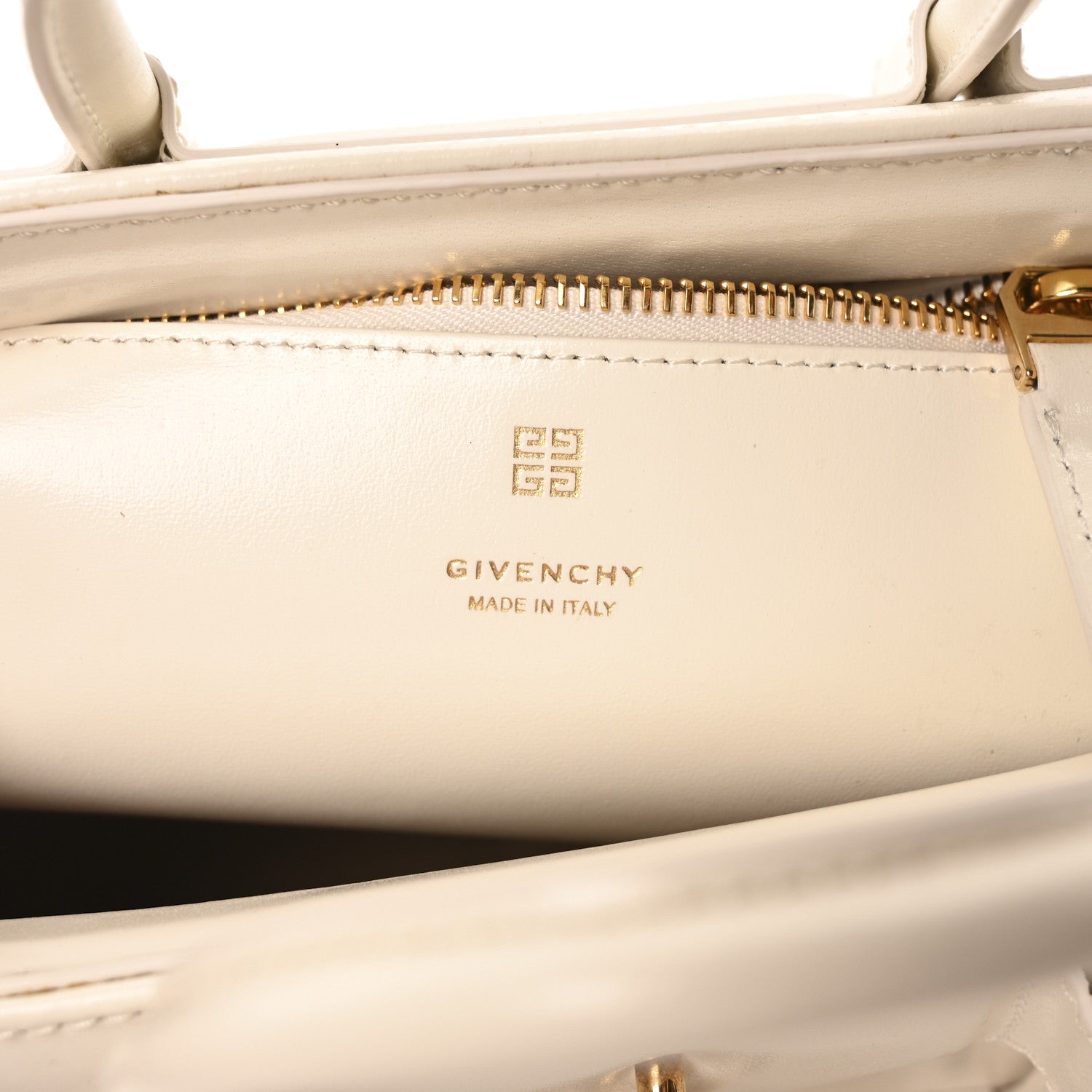 Givenchy Box Calfskin Mini Lock Antigona Shoulder Bag Ivory 6 of 10
