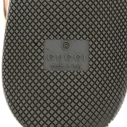 Gucci Moire Fabric Nubuck Web Womens Screener Sneakers 35 Cinnamon Dusty Milk New Lavender 7 of 9