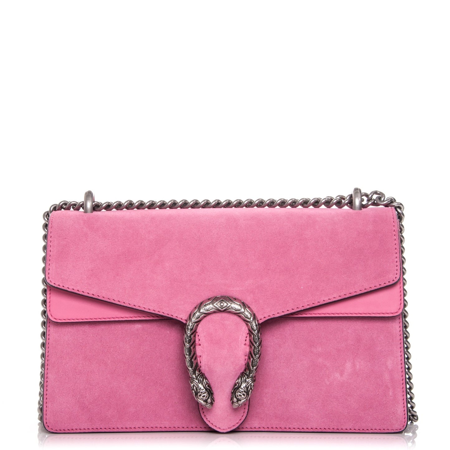 Suede Cudu Vitello Velvet Small Dionysus Shoulder Bag Pink Tropical Flower