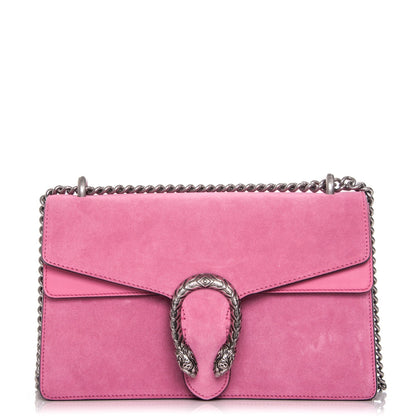 Gucci Suede Cudu Vitello Velvet Small Dionysus Shoulder Bag Pink Tropical Flower 1 of 7