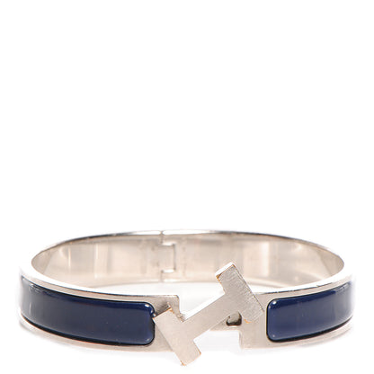 Hermes Enamel Narrow Clic Clac HH Bracelet GM Ardoise 4 of 5