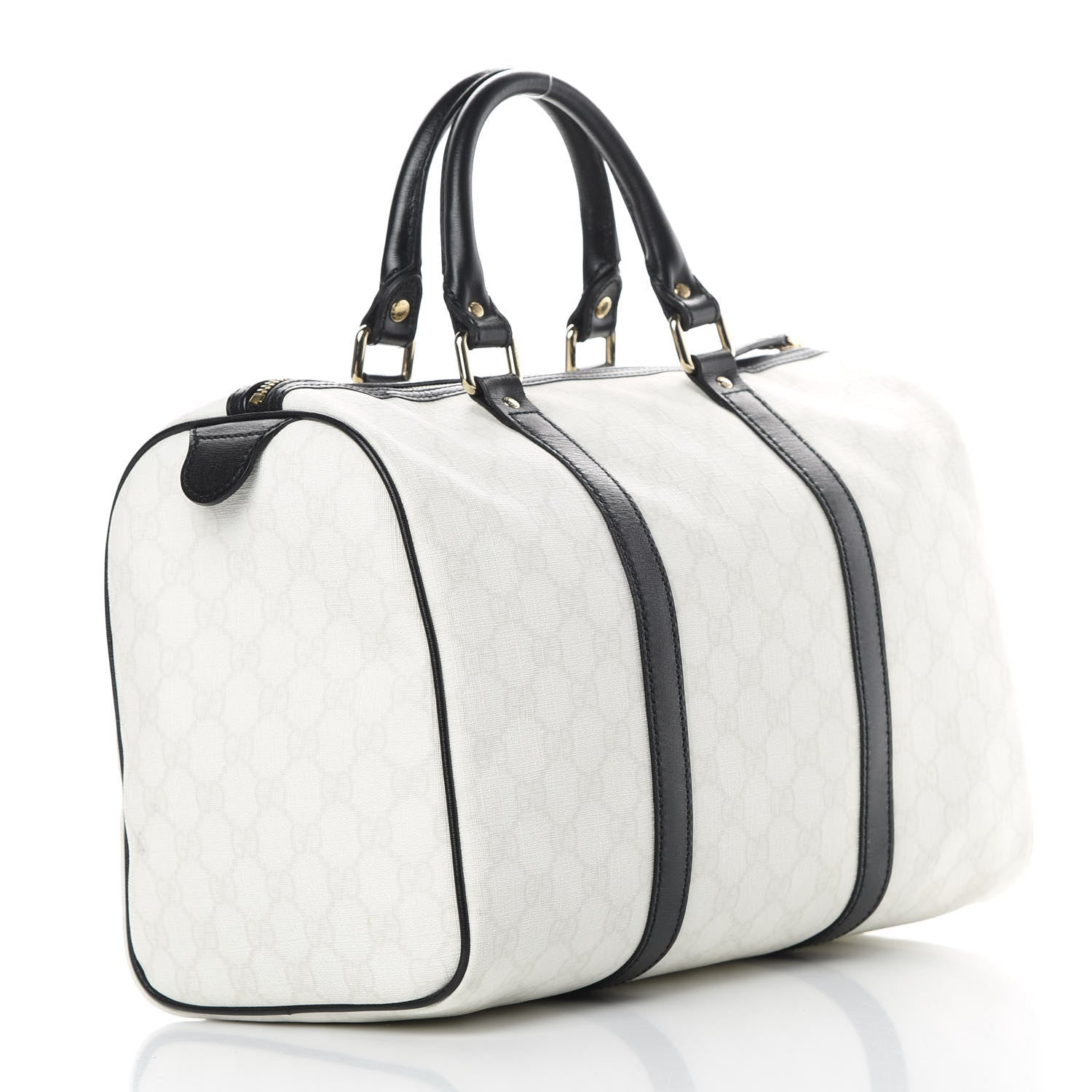 Gucci GG Plus Monogram Medium Joy Boston White Black 3 of 13