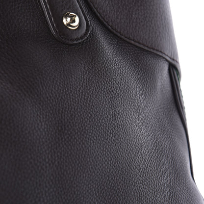Gucci Calfskin Horsebit Web Dark Brown 9 of 12