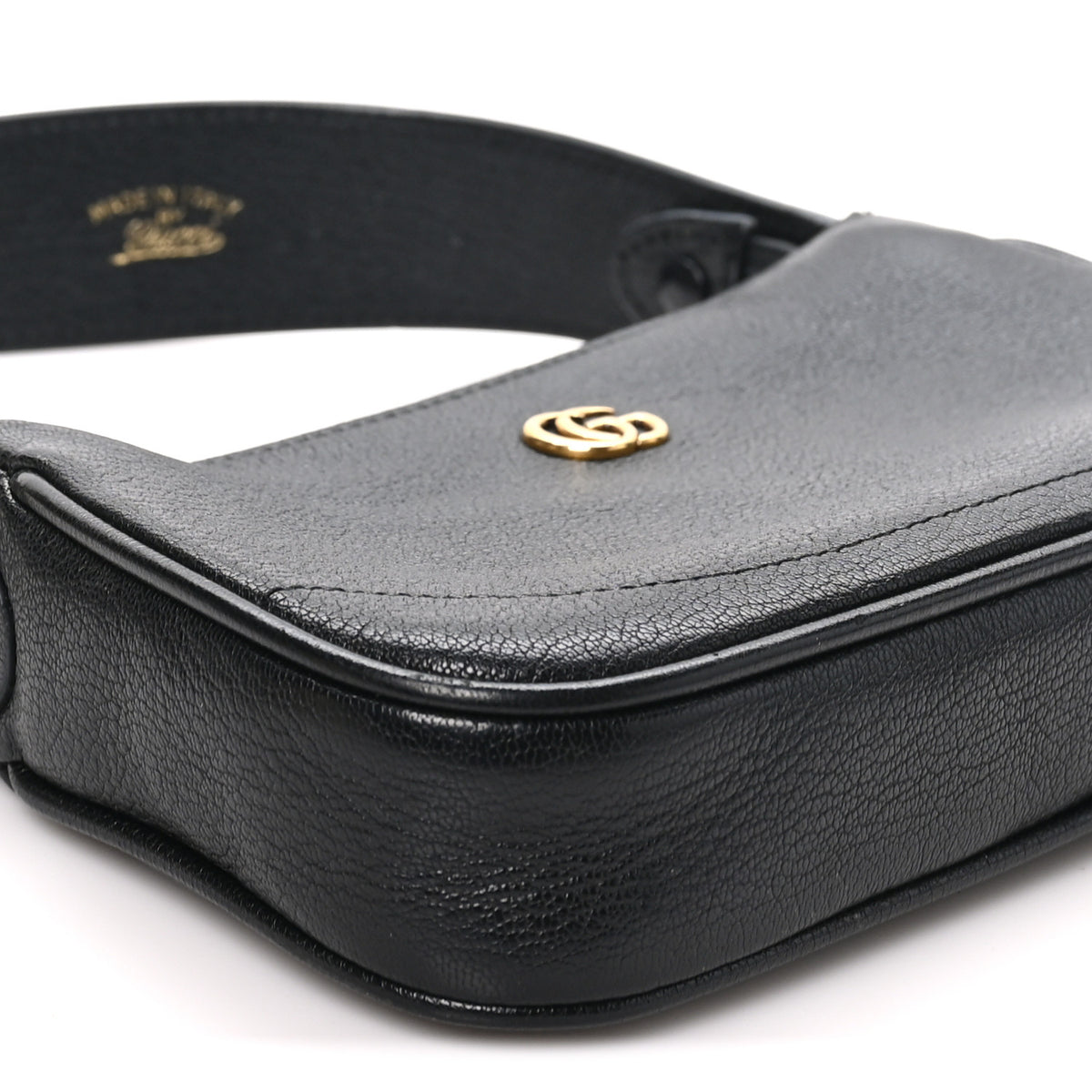 Gucci Goatskin Mini Aphrodite Shoulder Bag Black 9 of 10