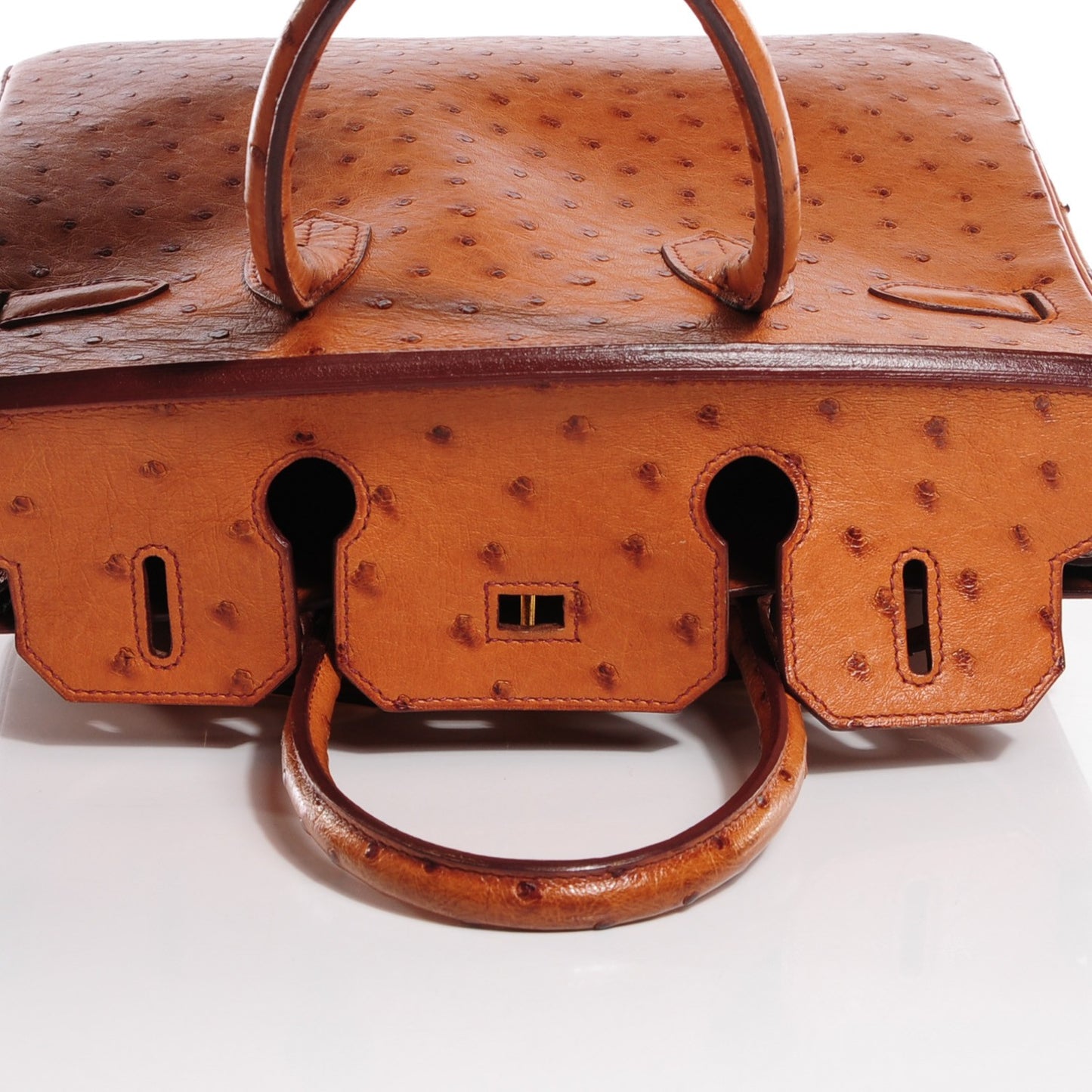 Ostrich Birkin 30 Cognac