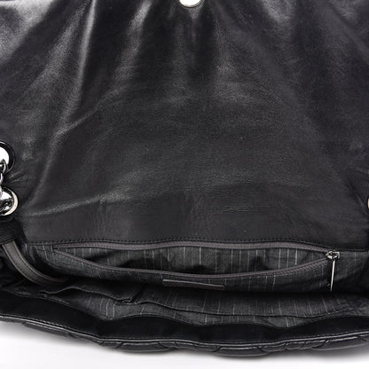 Chanel Lambskin In and Out XL Maxi Flap Black 9 of 16