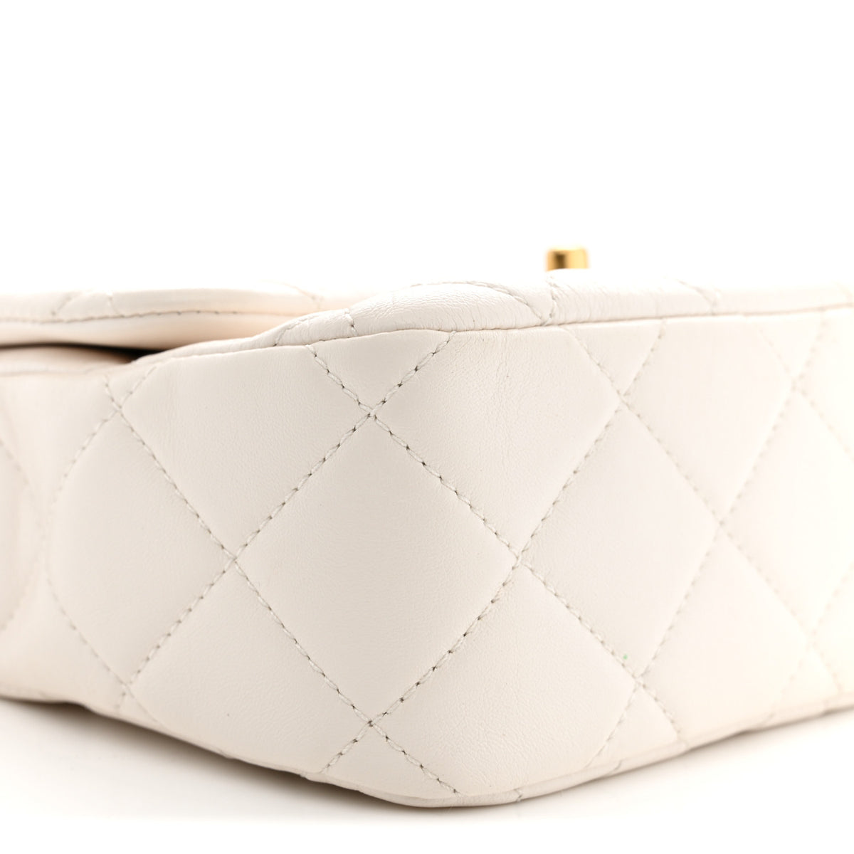 Chanel Lambskin Quilted CC Chain Shoulder Bag White 9 of 12