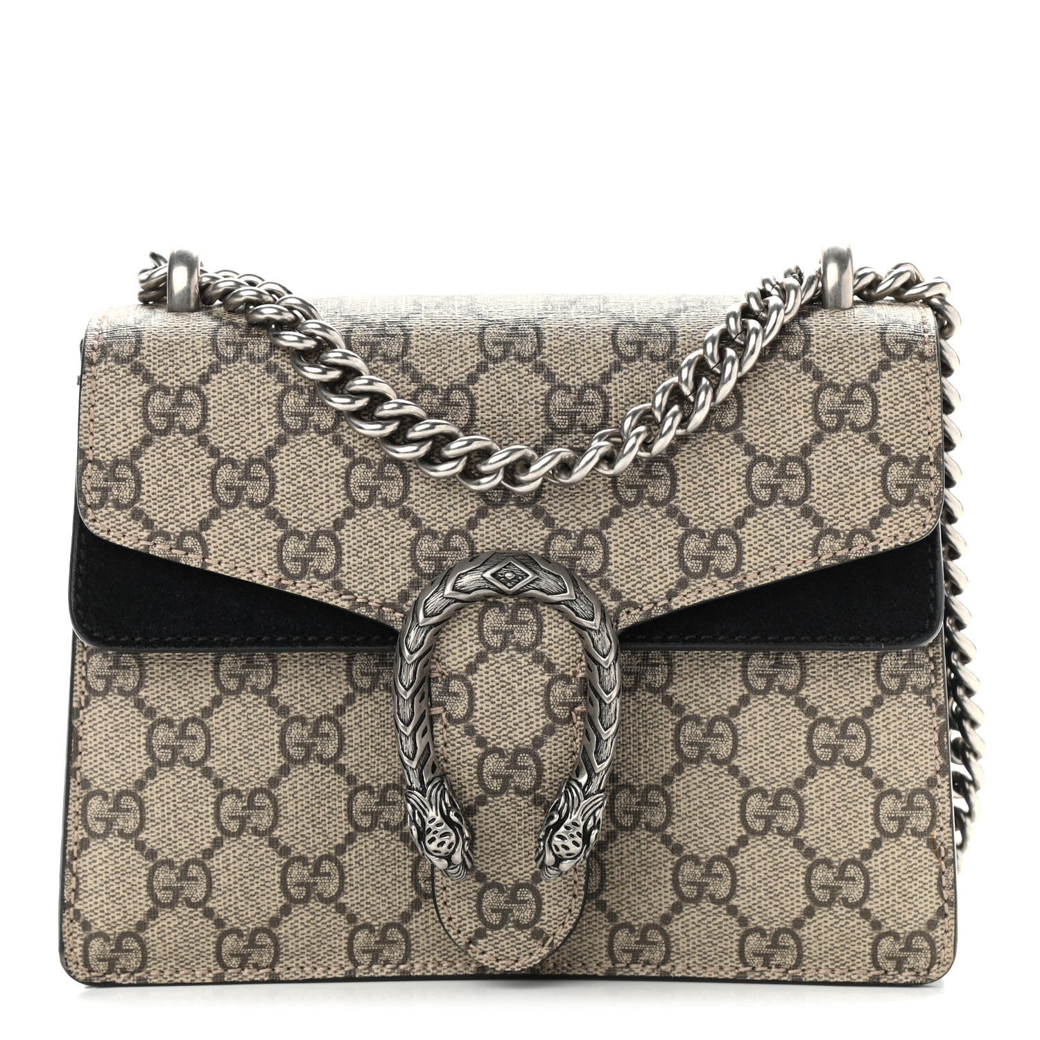 Gucci GG Supreme Monogram Mini Dionysus Shoulder Bag Black 1 of 16