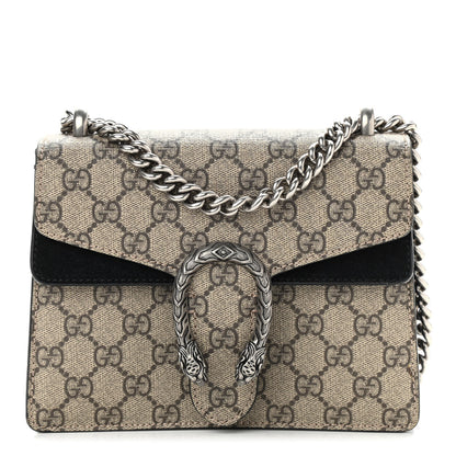 Gucci GG Supreme Monogram Mini Dionysus Shoulder Bag Black 1 of 16