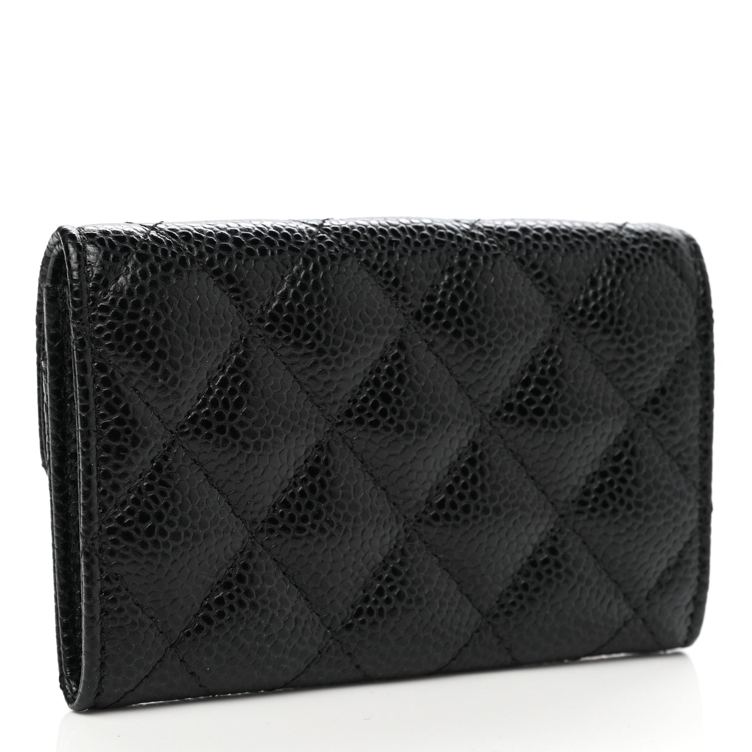 Chanel Caviar Quilted Flap Card Holder Black 3 of 8