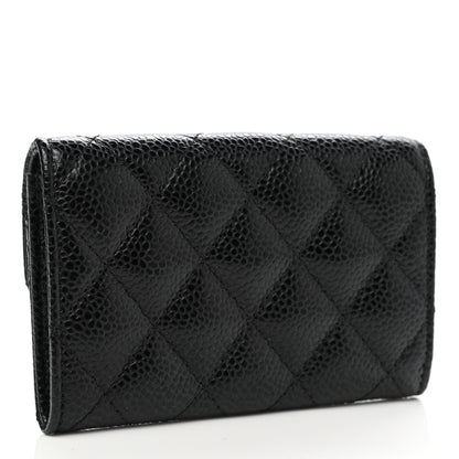 Chanel Caviar Quilted Flap Card Holder Black 3 of 8