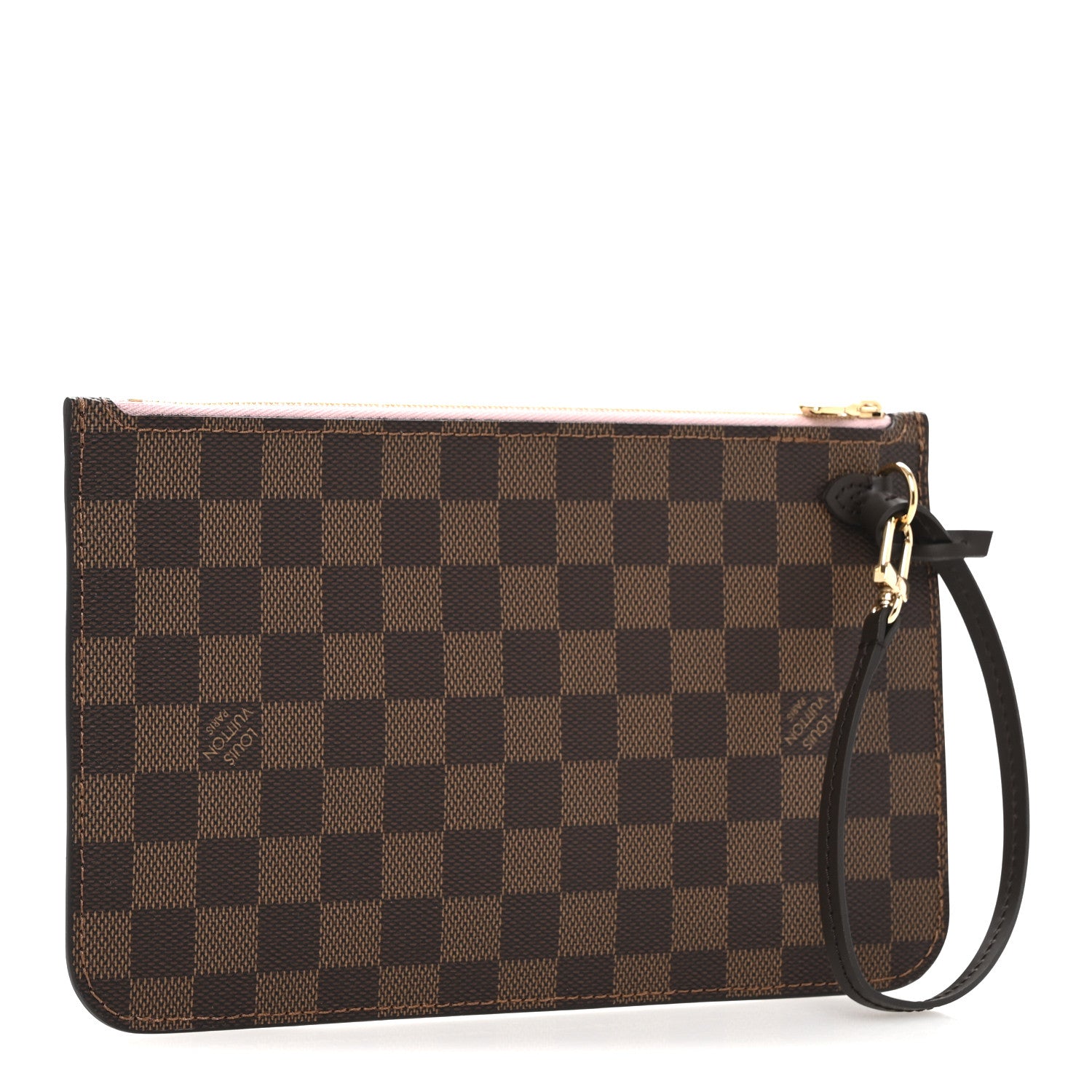 Louis Vuitton Damier Ebene Neverfull MM GM Pochette Rose Ballerine 3 of 7