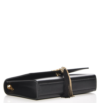 Saint Laurent Smooth Calfskin Medium Classic Monogram Kate Tassel Satchel Black 4 of 6