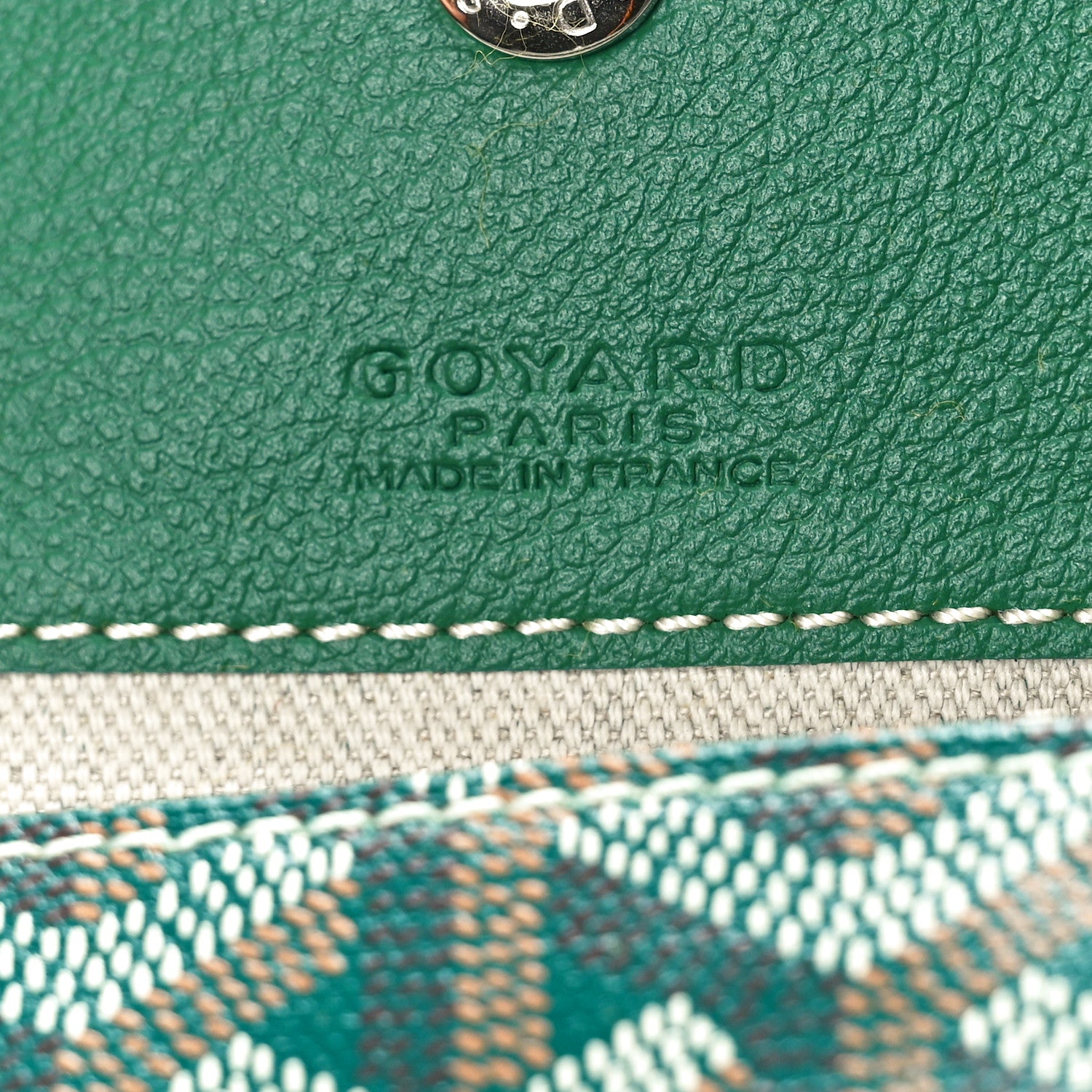 Goyard Goyardine Boheme Hobo Green 7 of 10