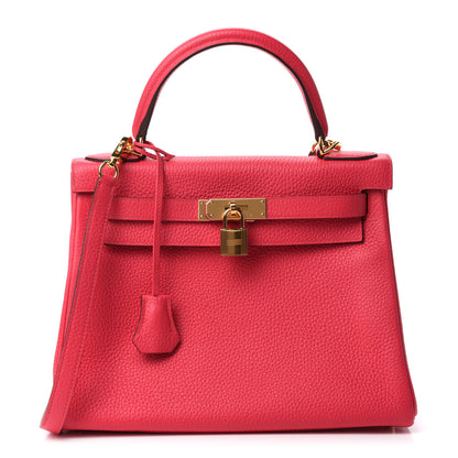 Hermes Taurillon Clemence Kelly Retourne 28 Rose Extreme 1 of 11