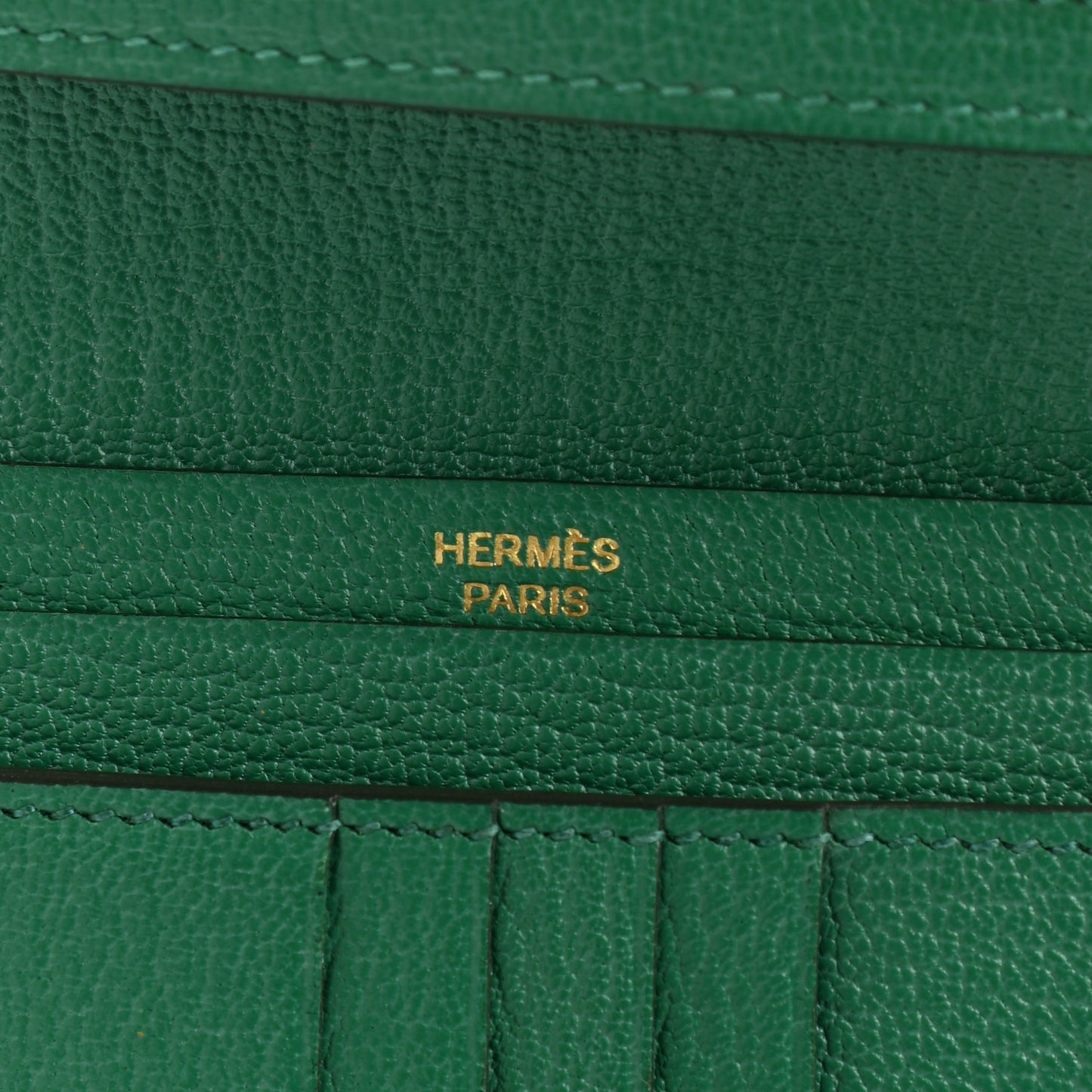 Ostrich Bearn Compact Wallet Vert Vertigo