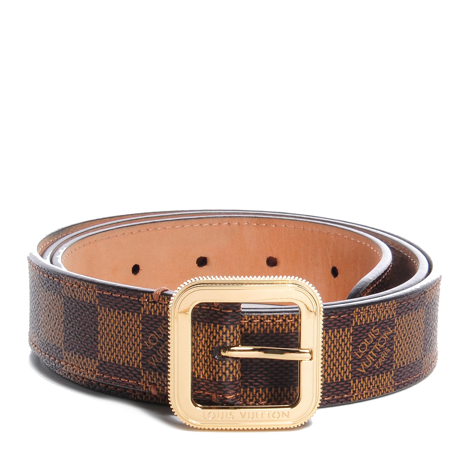 Louis Vuitton Damier Ebene Tresor Belt 95 38 1 of 6
