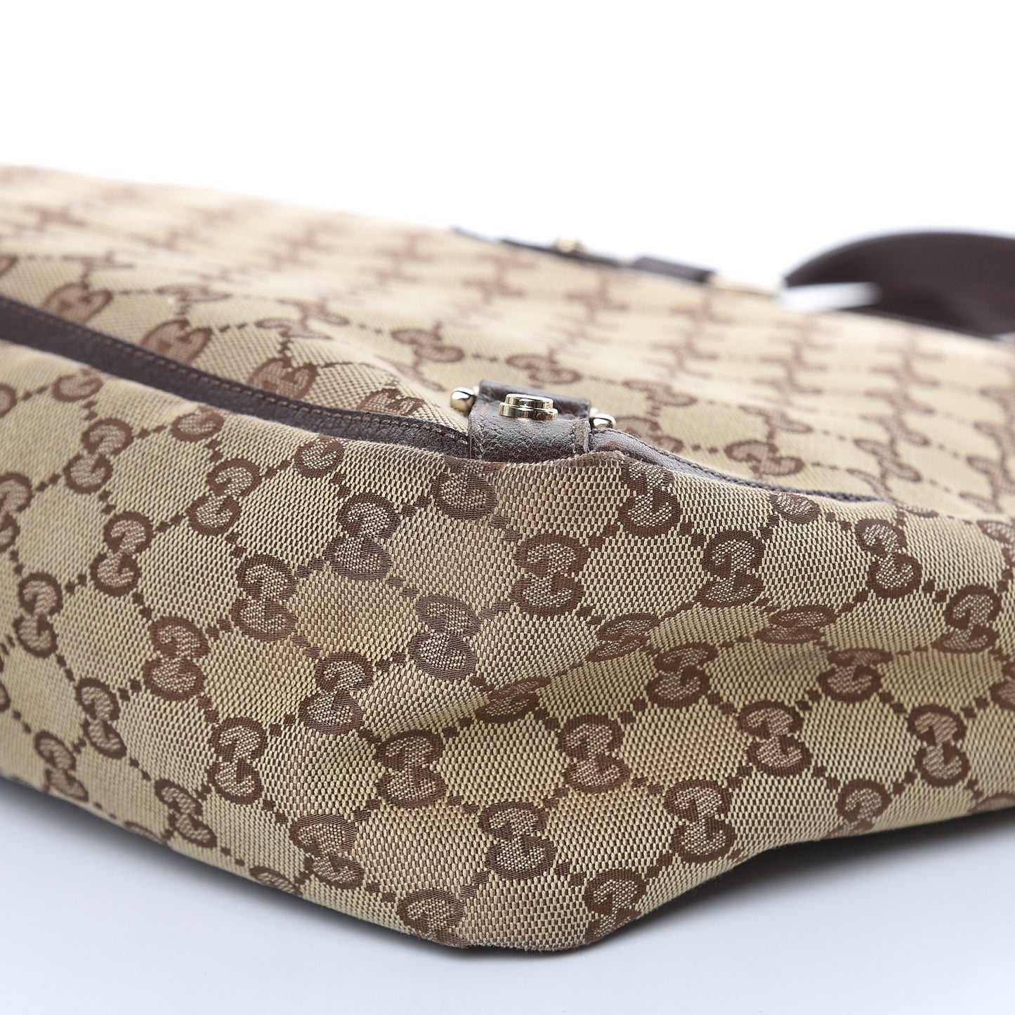 Monogram Large Abbey Tote Dark Brown