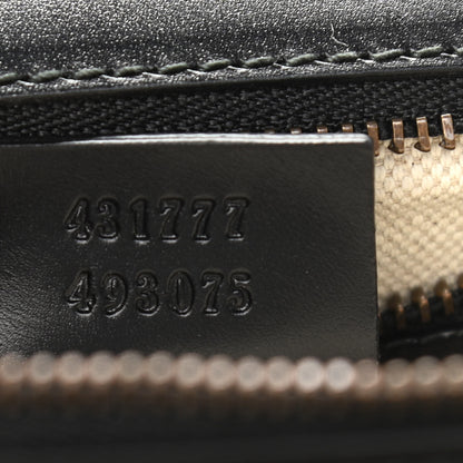 Gucci Knight Calfskin Malaga Kid Heart Medium GG Marmont Chain Handle Bag Black Hibiscus Red Multicolor 7 of 11