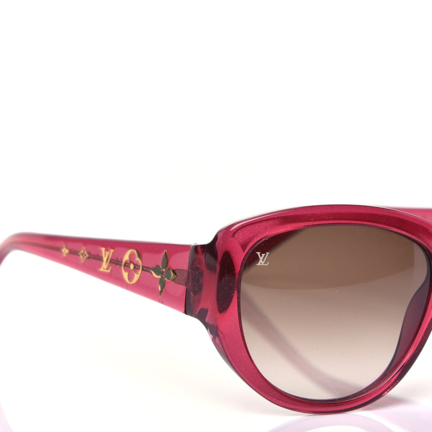 Acetate Obsession Cat Eye Sunglasses Z0626W Glitter Fuchsia
