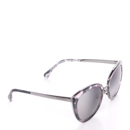 Chanel Polarized Metal Cat Eye Sunglasses 4208 Silver 5 of 8