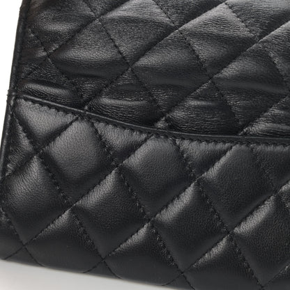 Chanel Lambskin Quilted Flap Card Holder Black 14 of 20