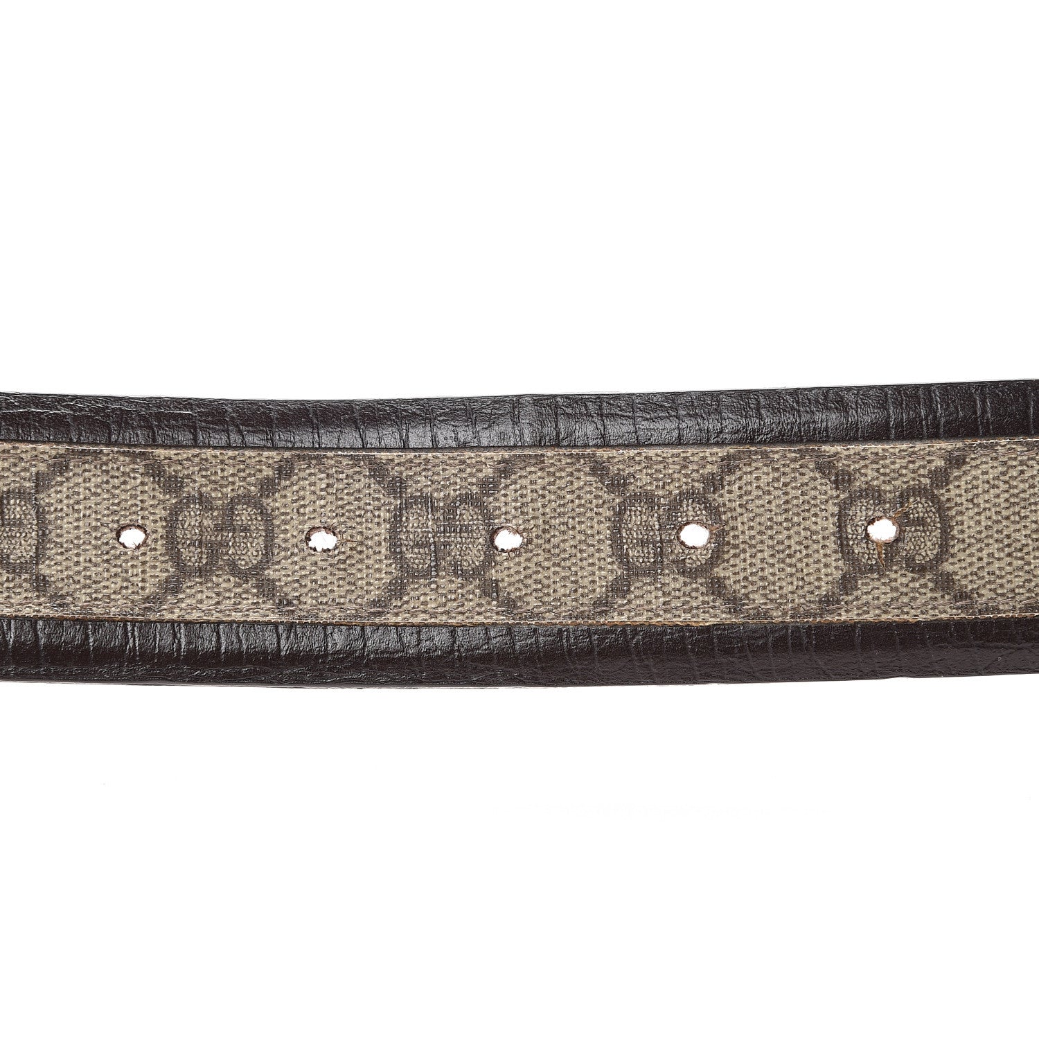 Gucci GG Supreme Monogram Niagara Lux Calfskin Interlocking G 40mm Belt 90 36 Beige Ebony Cocoa 4 of 9