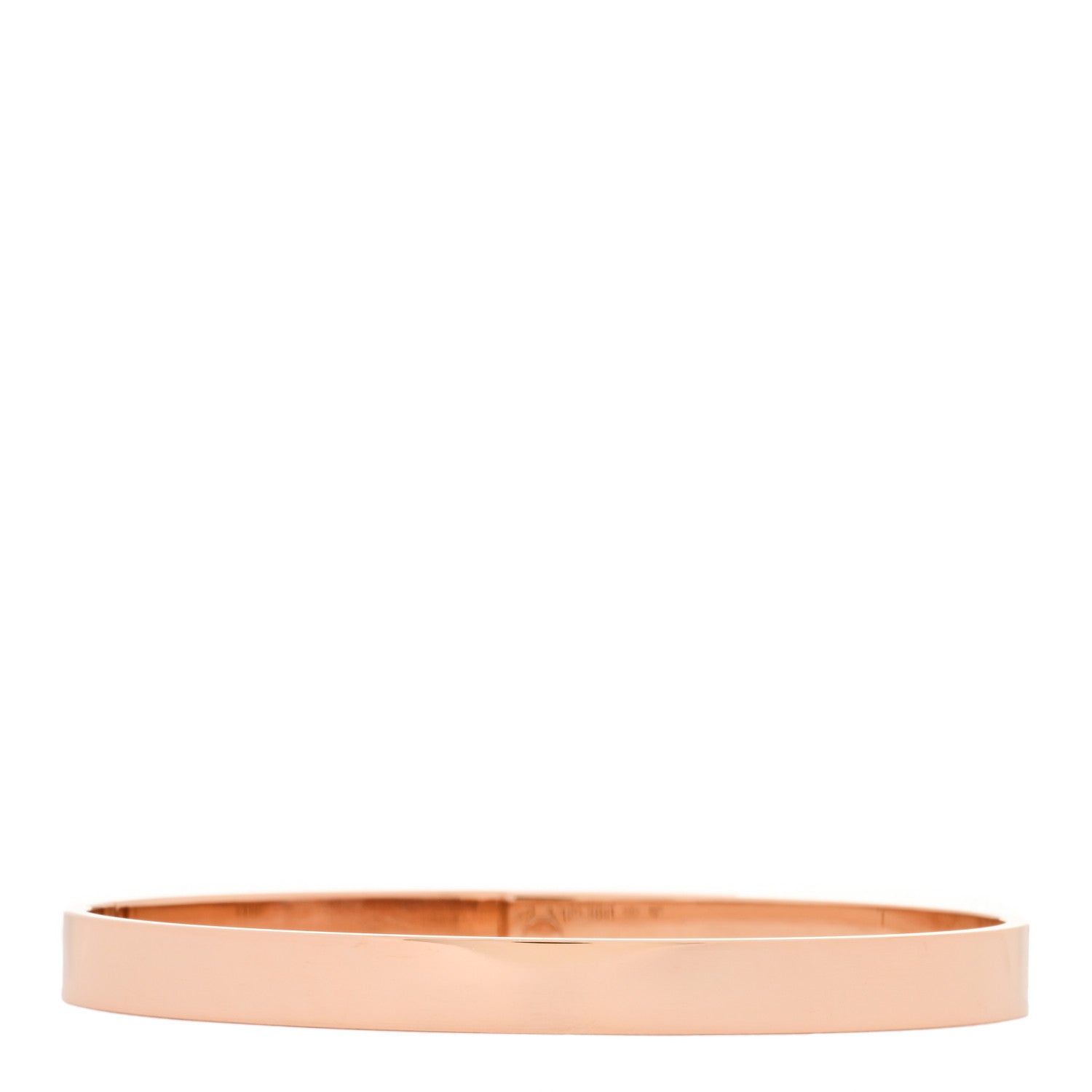 Hermes 18K Rose Gold Diamond PM Kelly Pave Bracelet SH 2 of 3