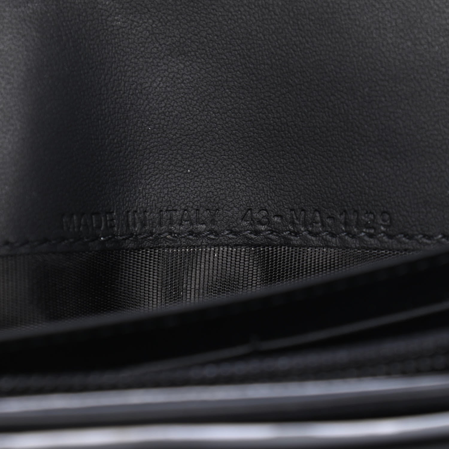 Christian Dior Ultra Matte Calfskin Saddle Chain Wallet Pouch Black 7 of 10