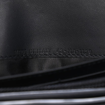 Christian Dior Ultra Matte Calfskin Saddle Chain Wallet Pouch Black 7 of 10
