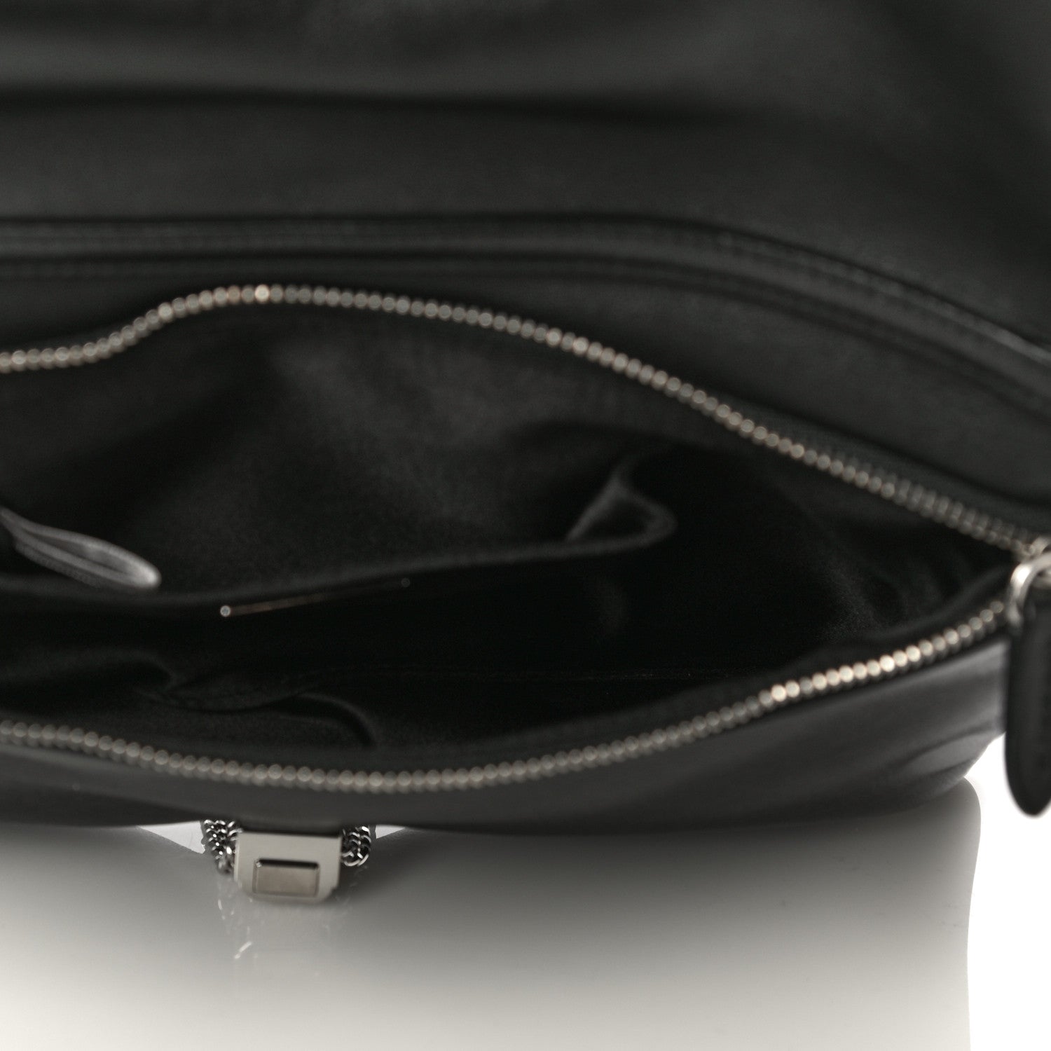 Jimmy Choo Lambskin Daisy Foldover Clutch Black 4 of 9