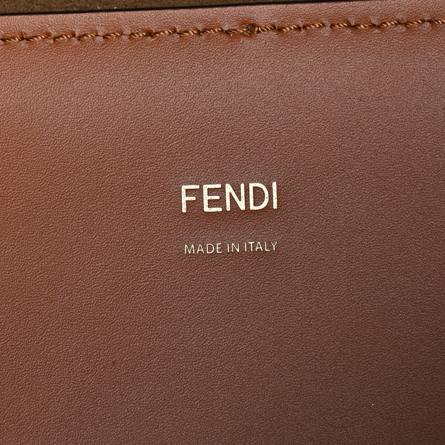 Fendi Vitello King Plexiglass Medium Fendi Sunshine Shopper Tote Cuoio 6 of 12