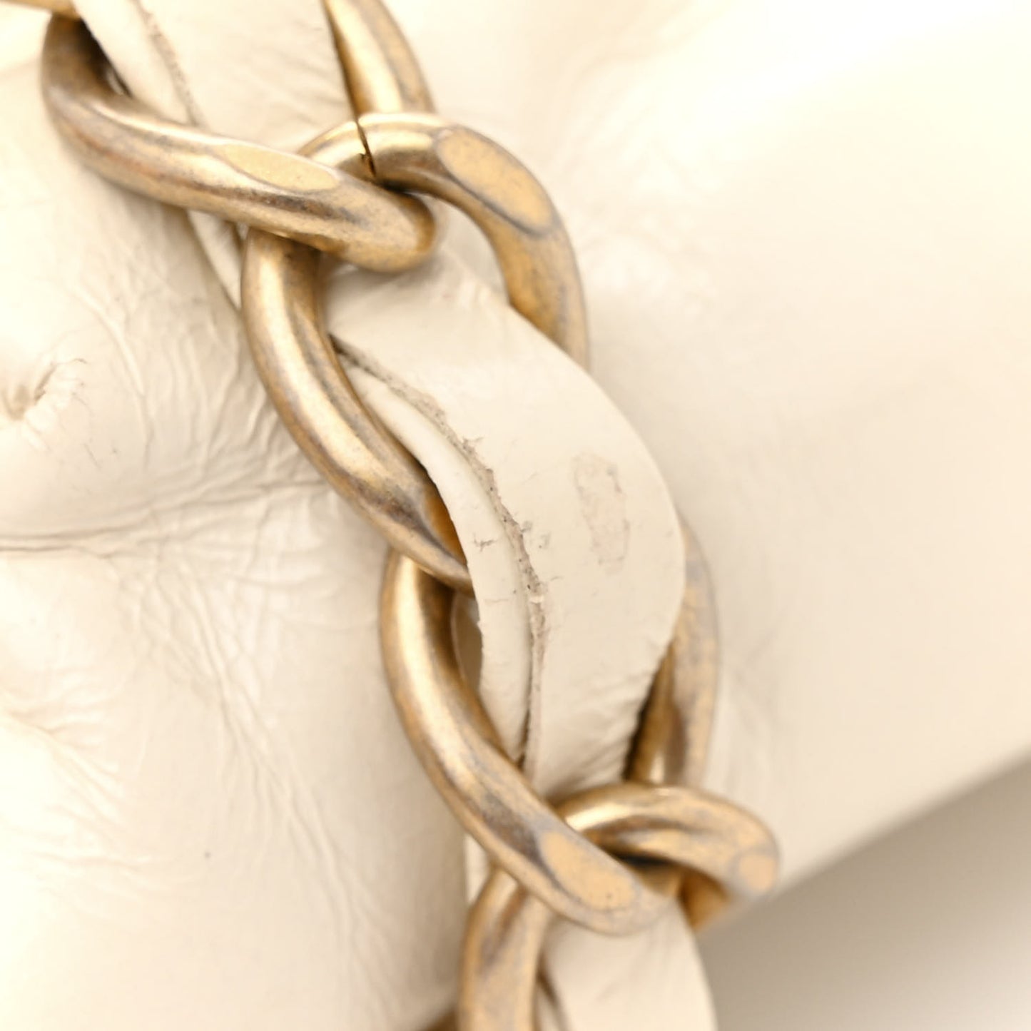 Calfskin Quilted Baluchon White